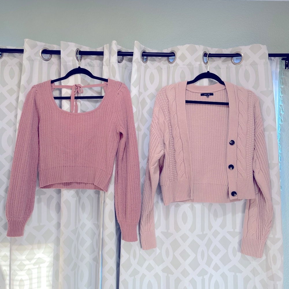 Pink sweater bundle